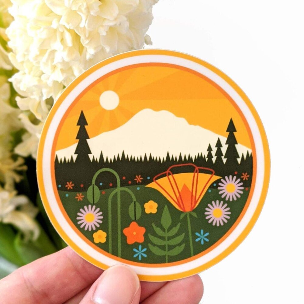 Mount Rainier Vinyl Sticker